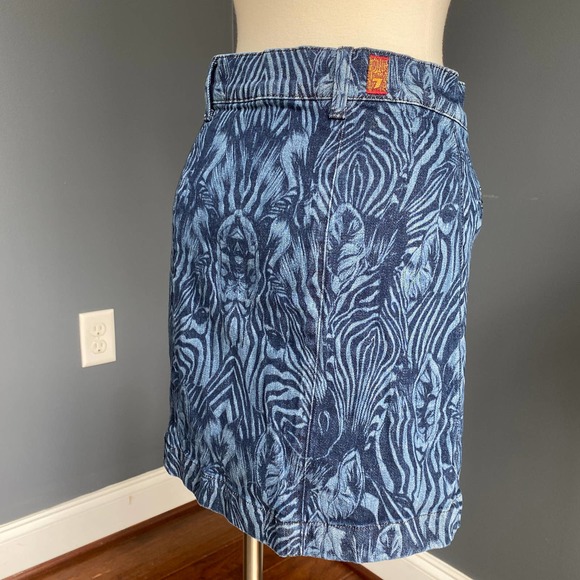 7 For All Mankind zebra print button front skirt - Picture 7 of 8